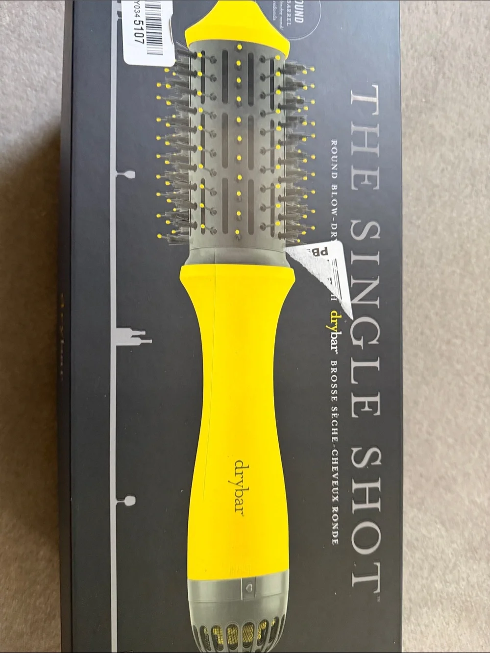 Drybar Yellow Round Blow-Dry Brush Single Shot